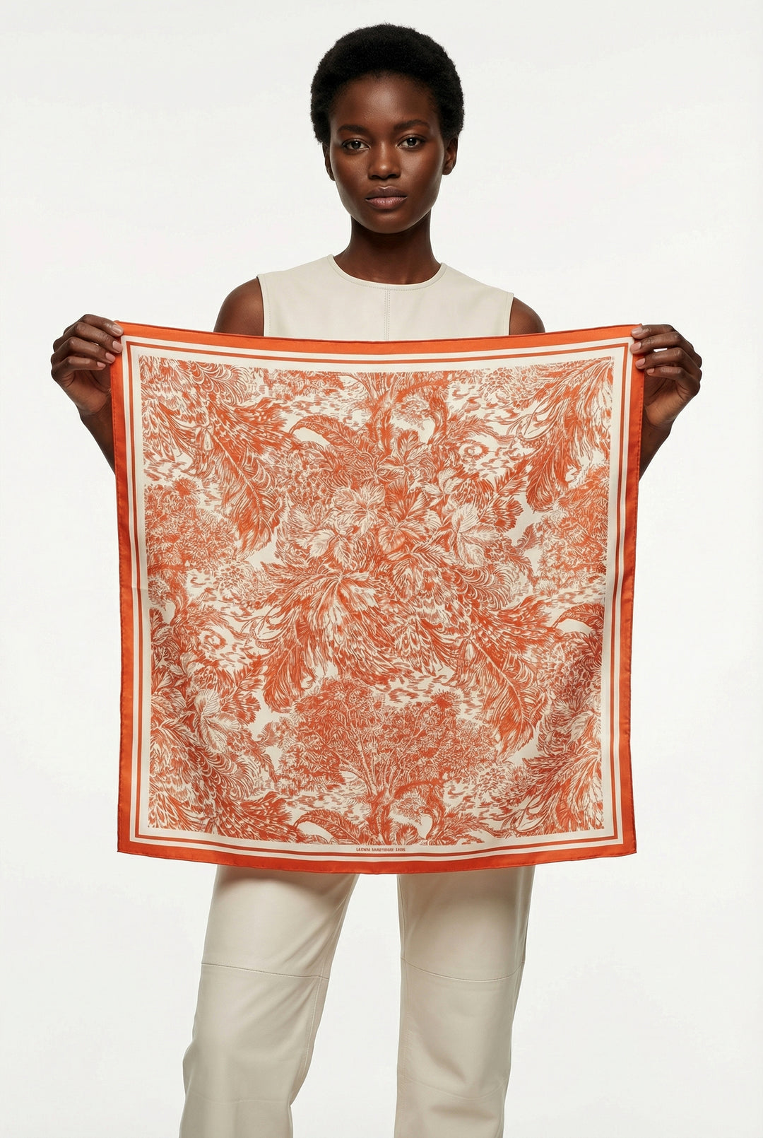 Terracotta Dream Double Sided Silk Scarf