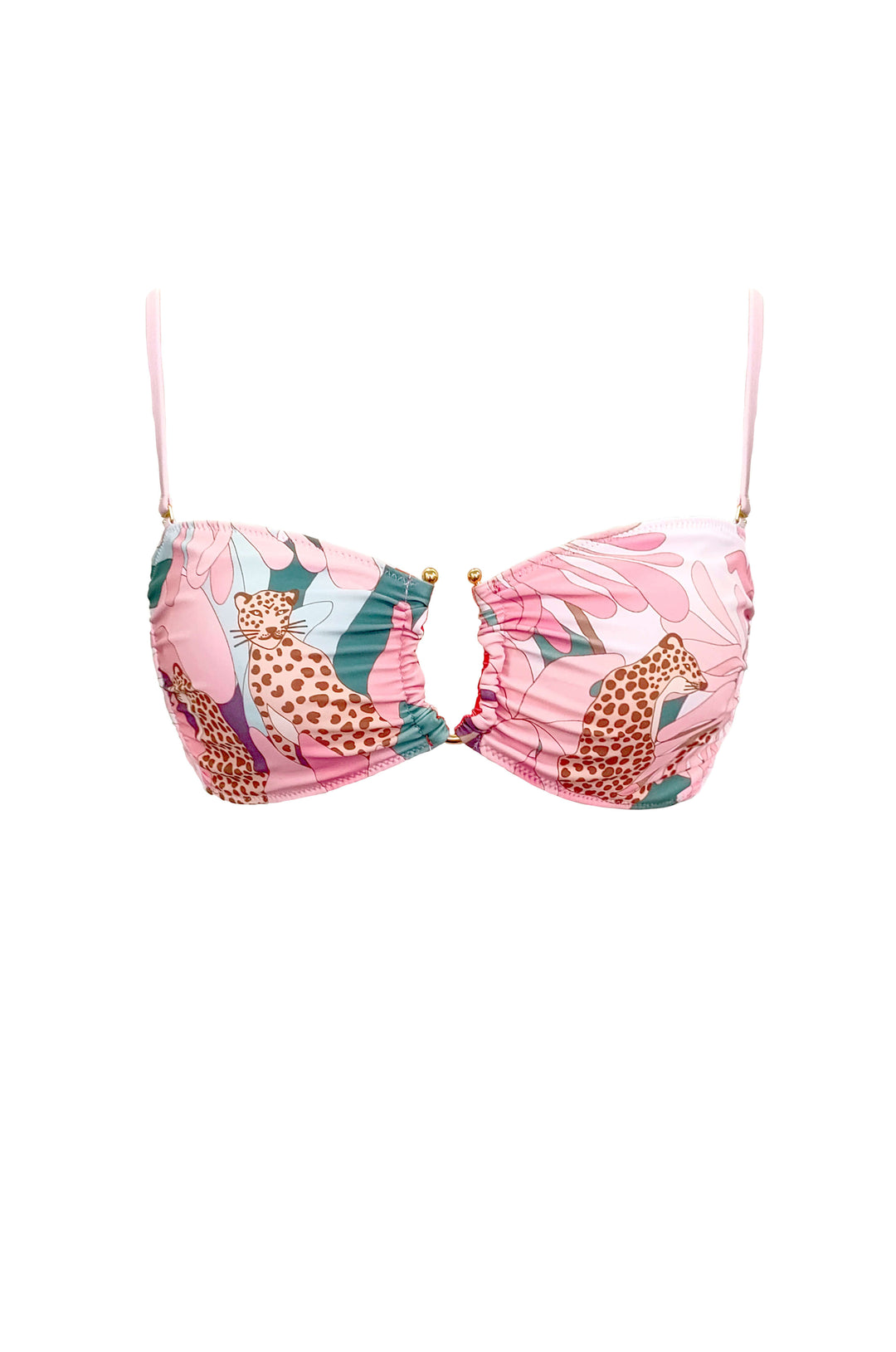 Jungle Rose Reversible Square Bandeau Top