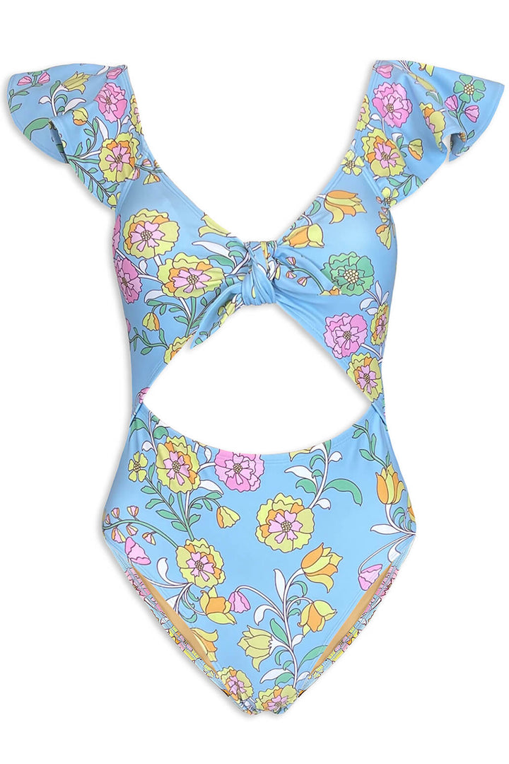 Ocean Flower One-Piece Swimsuit