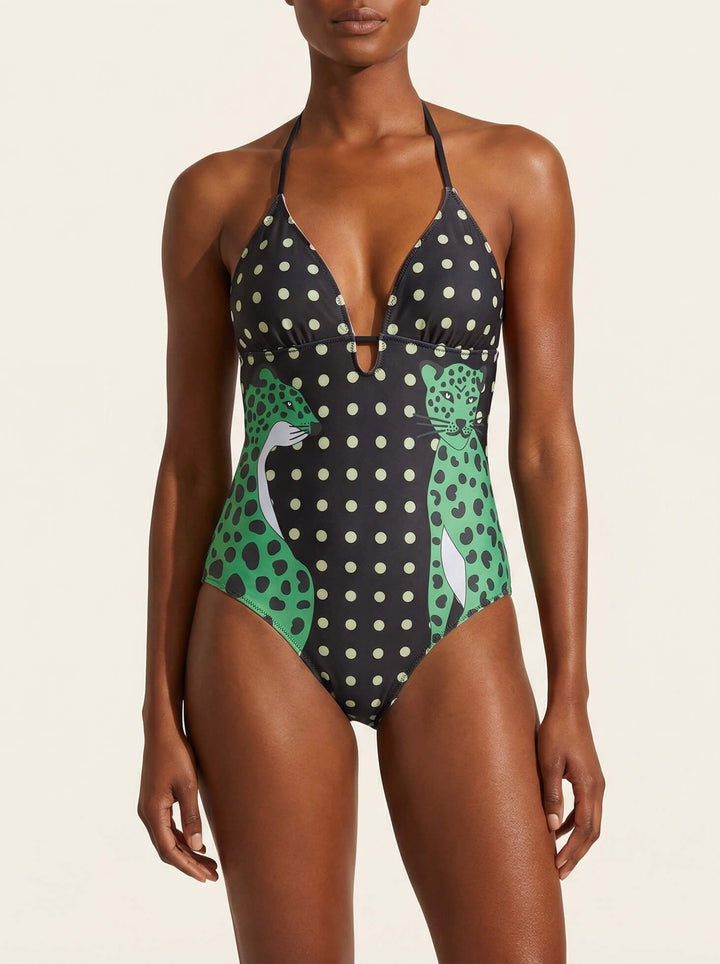 Wild Garden Reversible One Piece Swimsuit
