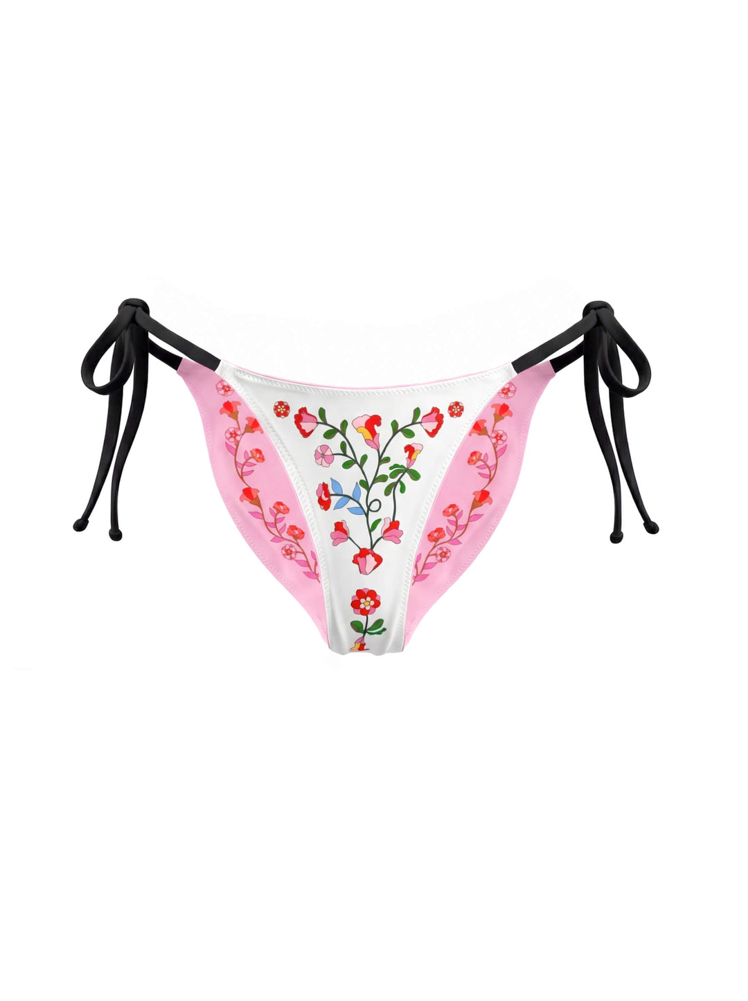 Wild Rose Reversible Tie Side Bottom