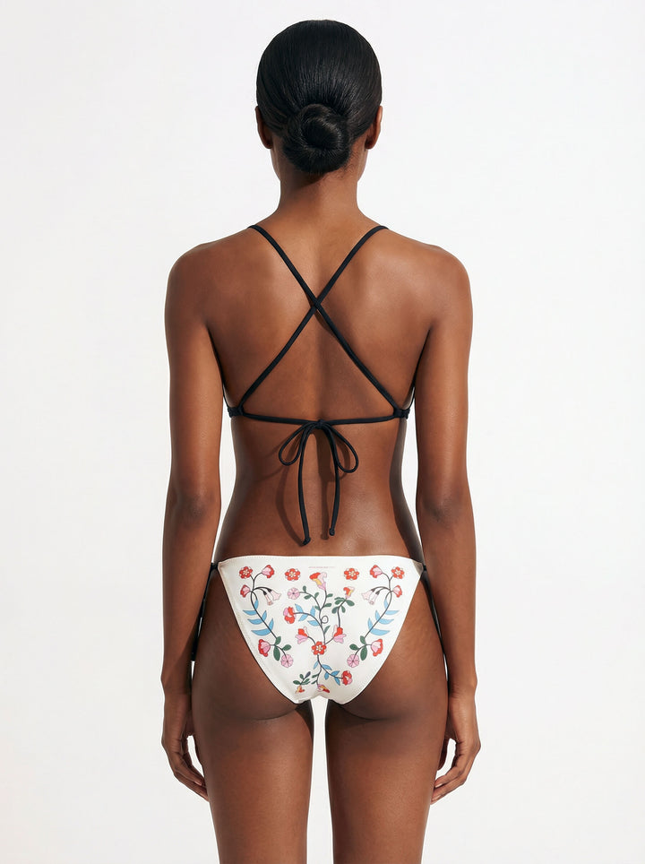 Wild Rose Reversible Tie Side Bottom