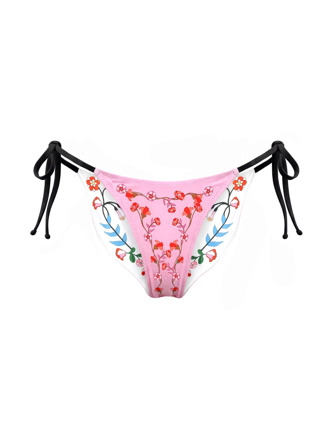 Wild Rose Reversible Tie Side Bottom
