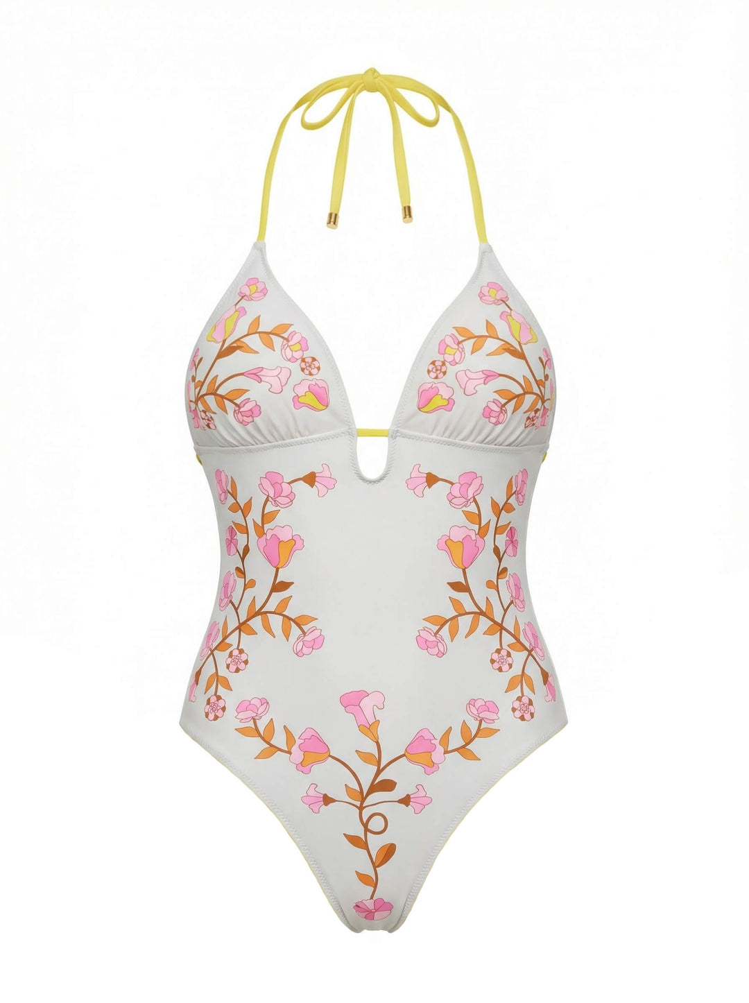Yellow Bloom Reversible One Piece Swimsuit