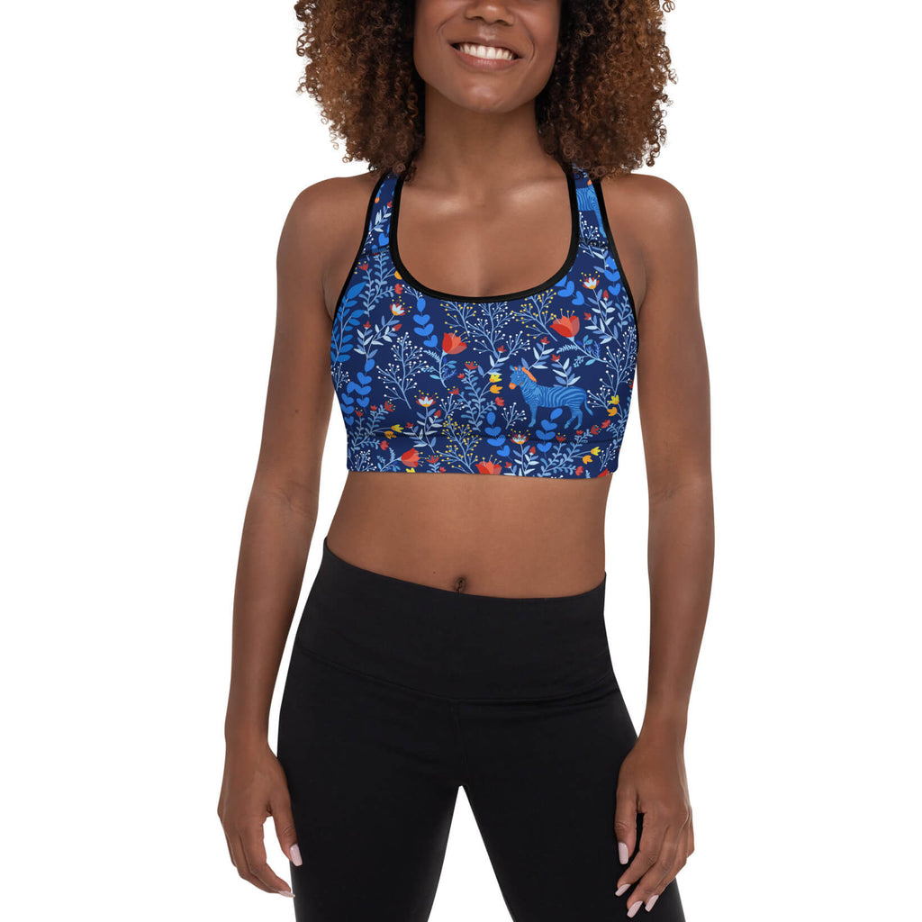 Sports Bra Zebra