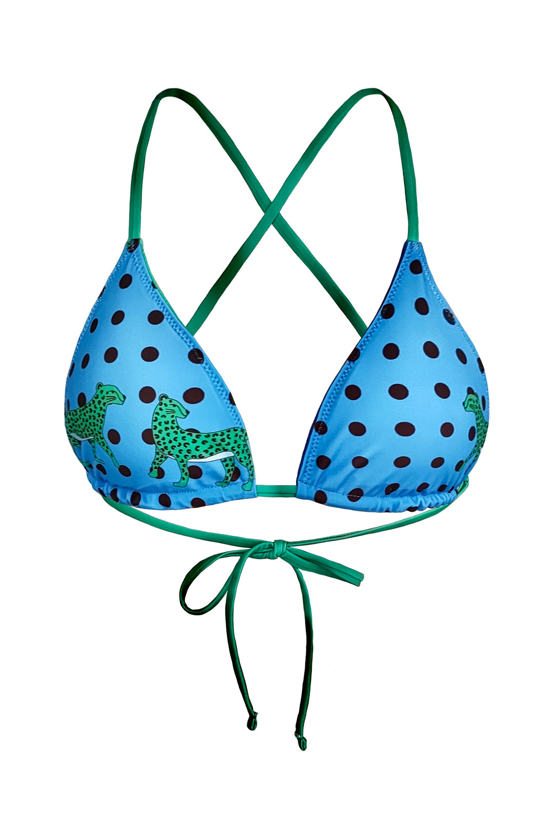 Verdant Wild Reversible Triangle Bikini Top