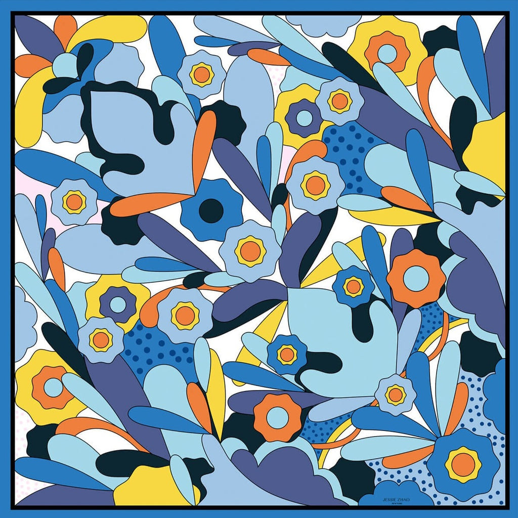 Silk Scarf Ocean Imagination
