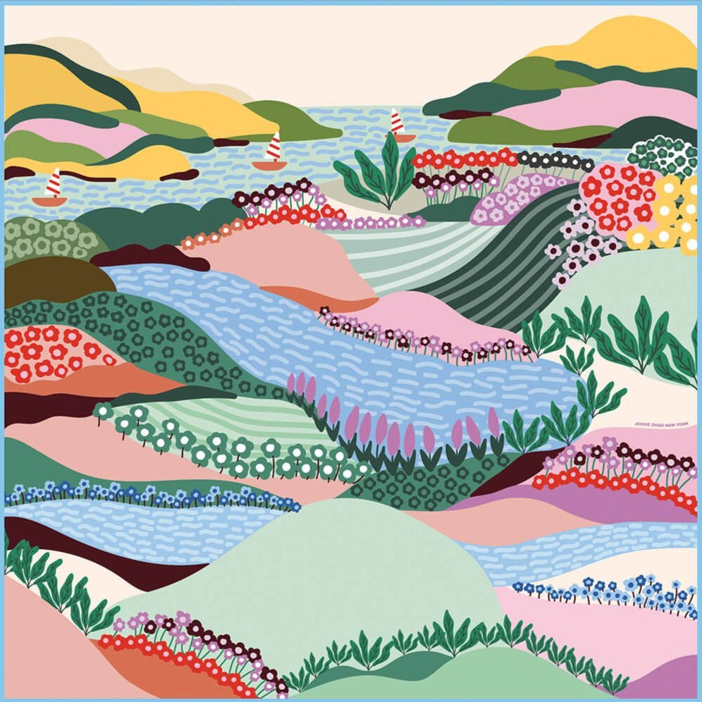 Double Sided Silk Scarf Summer