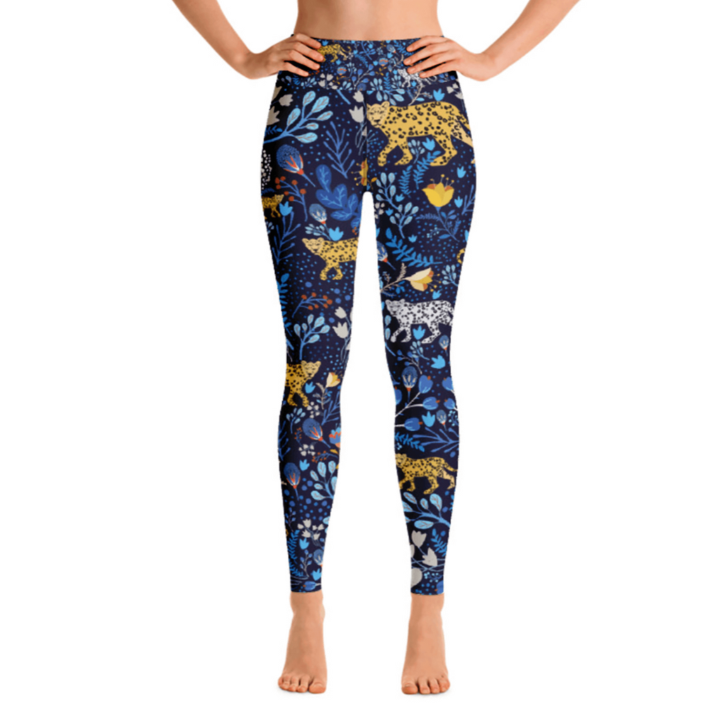 High Waist Yoga Leggings Leopards